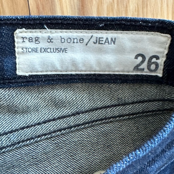 rag & bone STORE EXCLUSIVE /Denim Stiletto Boot Jeans size 26 - Picture 3 of 11